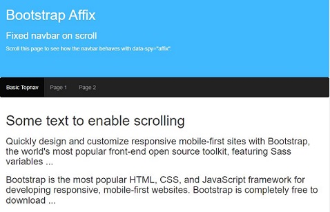 Affix plugin1